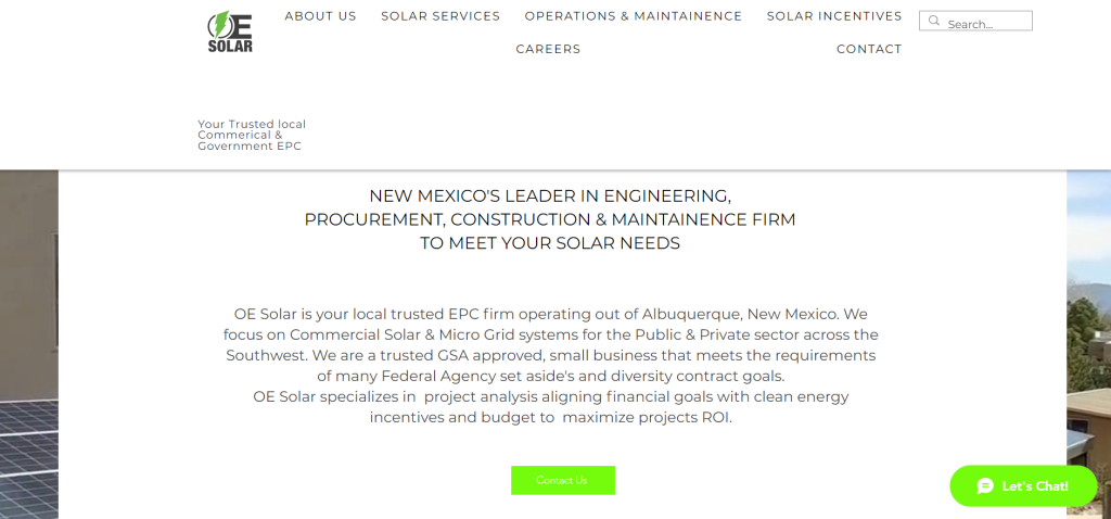 Best Solar Companies in New Mexico - OE Solar