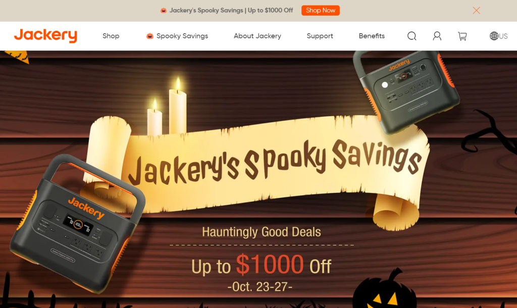 Jackery Spooky Savings Halloween Sale